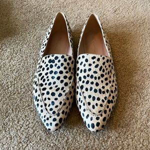 Madewell loafer flats in dotted calf hair